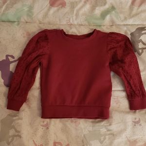 Janie and Jack sweatshirt eyelet shirt